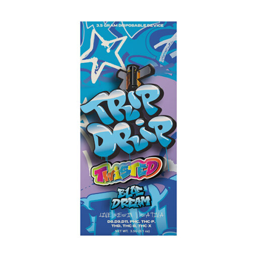 TRIP DRIP 8×3 Disposable | TRIP DRIP TWISTED DISPOSABLE VAPE 3.5G Blue Dream