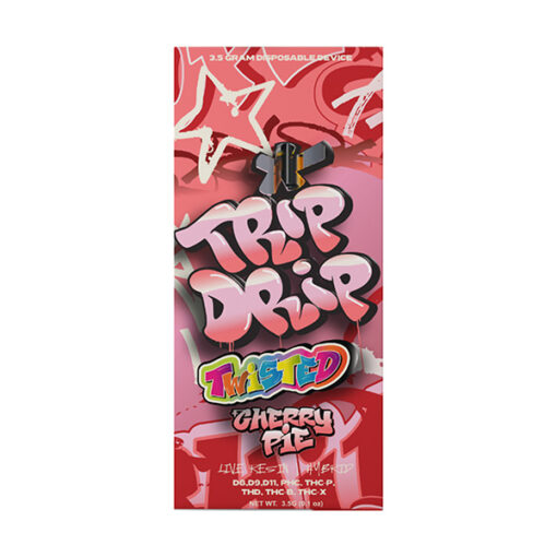 TRIP DRIP 8×3 Disposable | TRIP DRIP TWISTED DISPOSABLE VAPE 3.5G Cherry Pie