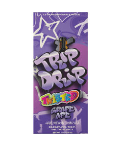 TRIP DRIP 8×3 Disposable | TRIP DRIP TWISTED DISPOSABLE VAPE 3.5G GRAPE APE