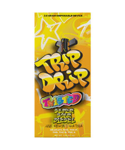 TRIP DRIP 8×3 Disposable | TRIP DRIP TWISTED DISPOSABLE VAPE 3.5G Super Sour Diesel