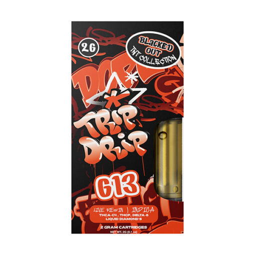 Trip Drip Blacked out TNT Collection G13 Cartridges | 2g